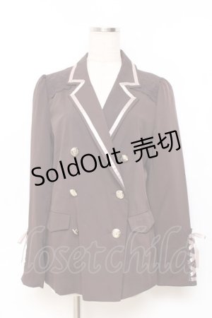 画像: axes femme / 袖レースアップジャケット M Dブラウン Y-25-11-15-064-AX-JA-SZ-ZY