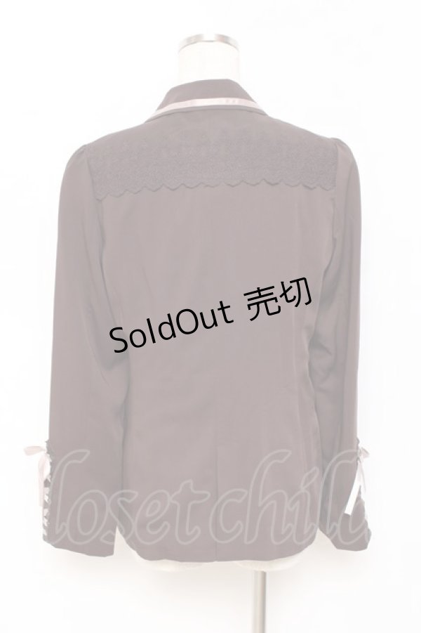 画像2: axes femme / 袖レースアップジャケット M Dブラウン Y-25-11-15-064-AX-JA-SZ-ZY (2)