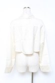 画像2: axes femme / チャイナ釦付ボレロ風ブラウス  生成り Y-25-11-15-067-AX-TO-SZ-ZI (2)