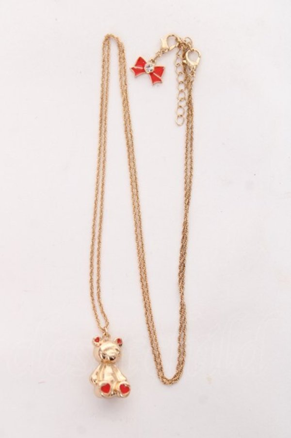 画像2: m petit by misako / AMクマネックレス  中金 Y-25-11-15-001-LO-AC-SZ-ZY (2)