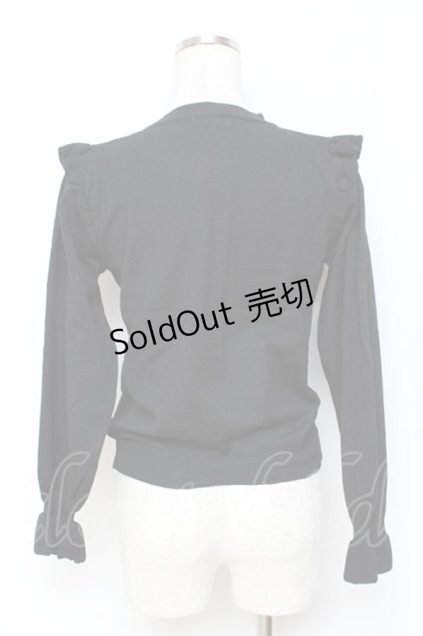 画像2: axes femme / ボウタイニットプルオーバー  黒 Y-25-11-15-070-AX-TO-SZ-ZY (2)