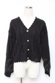 画像1: axes femme / パールボタンニットカーディガン  黒 Y-25-11-15-071-AX-TO-SZ-ZY (1)