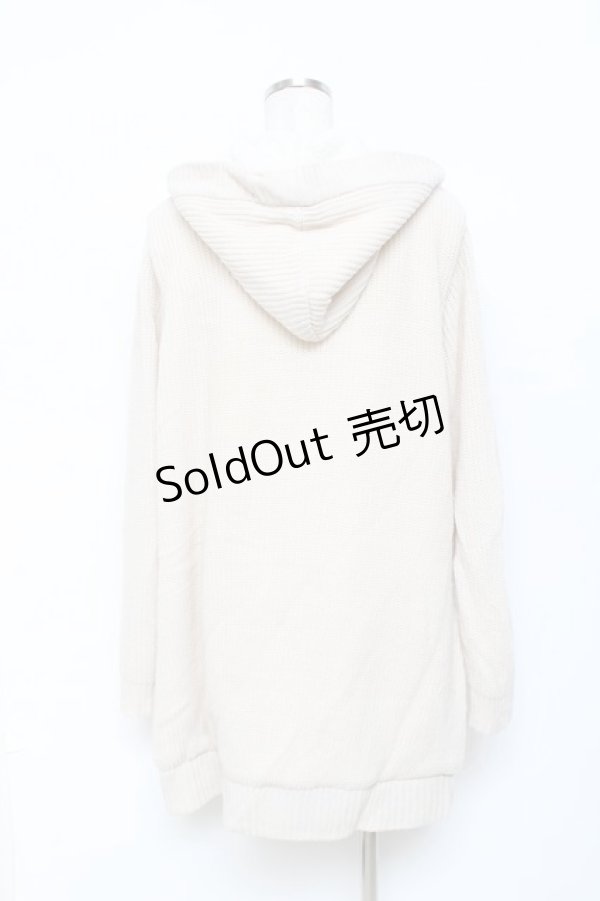 画像2: axes femme / ニットファーカーディガン  生成り Y-25-11-15-073-AX-TO-SZ-ZY (2)