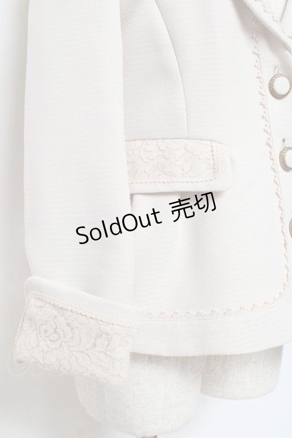 画像3: axes femme / レース使いジャケット  生成り Y-25-11-15-074-AX-JA-SZ-ZY (3)