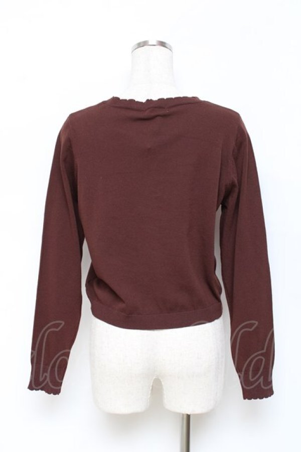 画像2: m petit by misako / UVカットサマーカーディガン S 茶 Y-25-11-15-080-LO-TO-SZ-ZY (2)