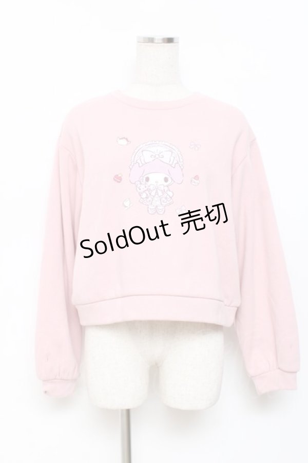 画像1: m petit by misako / 裏シャギープルオーバー（マイメロディー） M 中桃 Y-25-11-15-081-LO-TO-SZ-ZY (1)