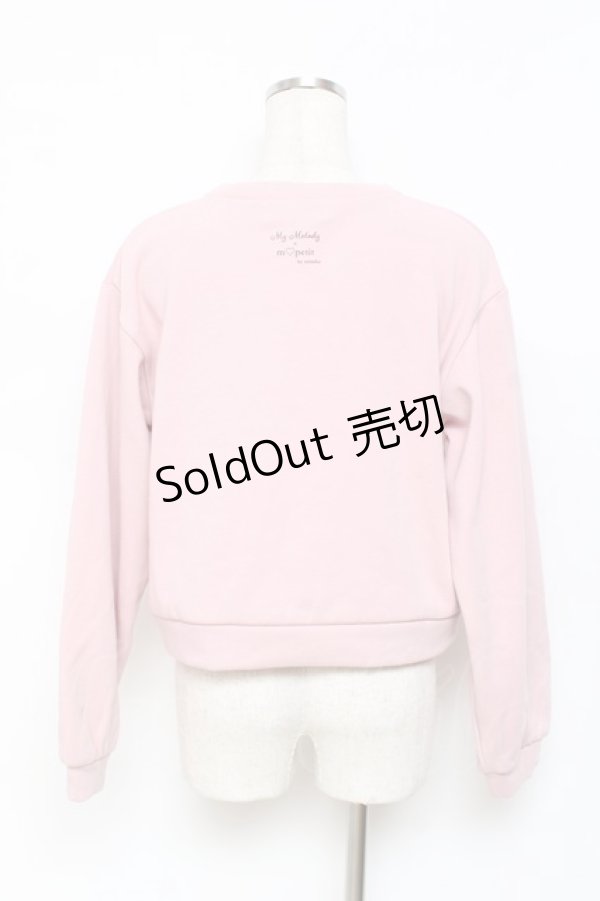 画像2: m petit by misako / 裏シャギープルオーバー（マイメロディー） M 中桃 Y-25-11-15-081-LO-TO-SZ-ZY (2)