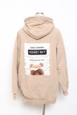 画像2: Honey Cinnamon / ベアプリントパーカー  ベージュ Y-25-11-15-082-LO-TO-SZ-ZY (2)