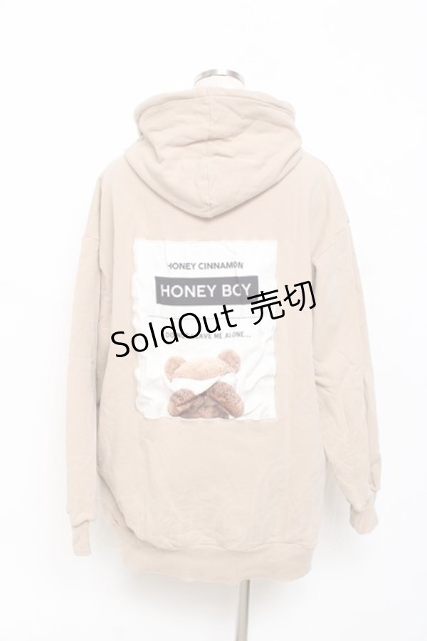 画像2: Honey Cinnamon / ベアプリントパーカー  ベージュ Y-25-11-15-082-LO-TO-SZ-ZY (2)