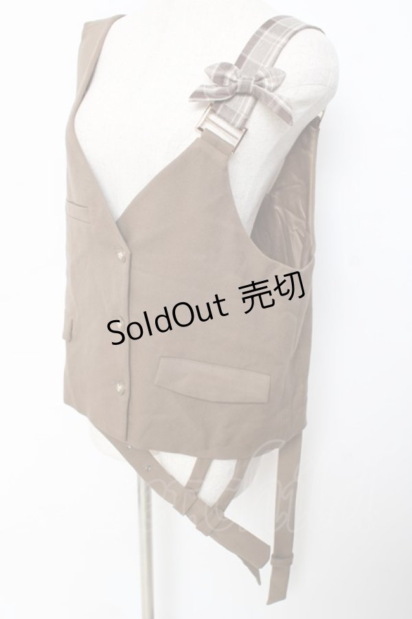 画像3: Princess Chronicles / 秘密探偵のリボンベスト  ベージュ Y-25-11-15-087-PU-TO-SZ-ZY (3)