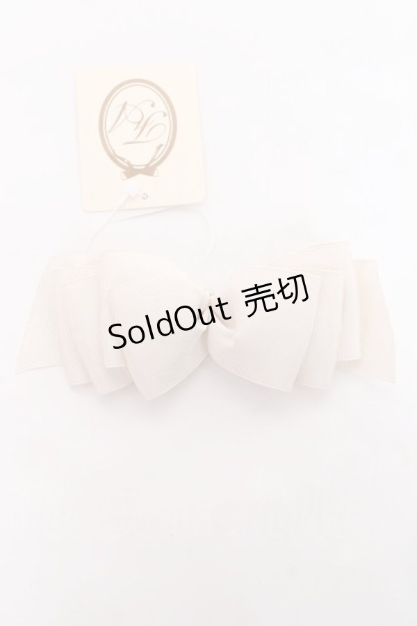 画像1: 【SALE】F＆A / リボンクリップ  アイボリー Y-25-11-15-013-LO-ZA-SZ-ZT487-F004 (1)