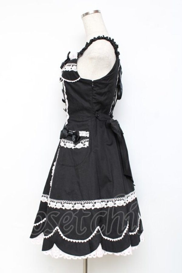 画像2: BABY, THE STARS SHINE BRIGHT / くみゃちゃんのLovely Paradeジャンパースカート  黒×ピンク Y-25-11-15-090-BA-OP-SZ-ZY (2)