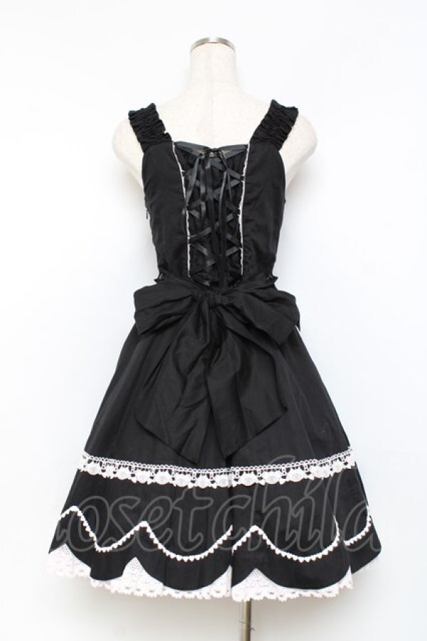 画像3: BABY, THE STARS SHINE BRIGHT / くみゃちゃんのLovely Paradeジャンパースカート  黒×ピンク Y-25-11-15-090-BA-OP-SZ-ZY (3)