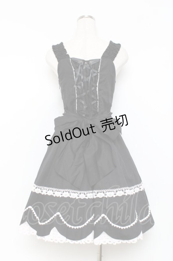 画像3: BABY, THE STARS SHINE BRIGHT / くみゃちゃんのLovely Paradeジャンパースカート  黒×ピンク Y-25-11-15-090-BA-OP-SZ-ZY (3)