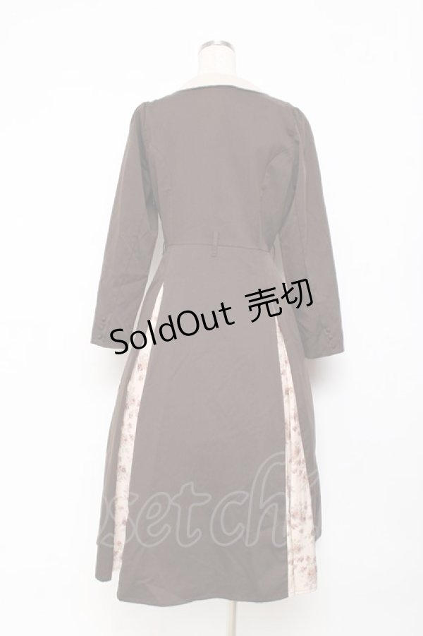 画像2: an another angelus / 刺繍入り花柄切替ロングワンピース  ブラウン Y-25-11-15-096-CA-OP-SZ-ZY (2)