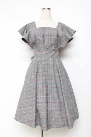 画像: axes femme POETIQUE / ラッフルフリルワンピース M グレー Y-25-11-15-099-AX-OP-SZ-ZY