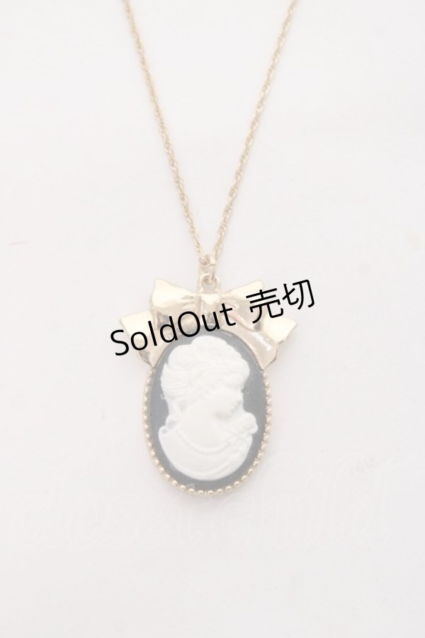 画像1: m petit by misako / AMリボンネックレス  中黒 Y-25-11-15-002-LO-AC-SZ-ZY (1)