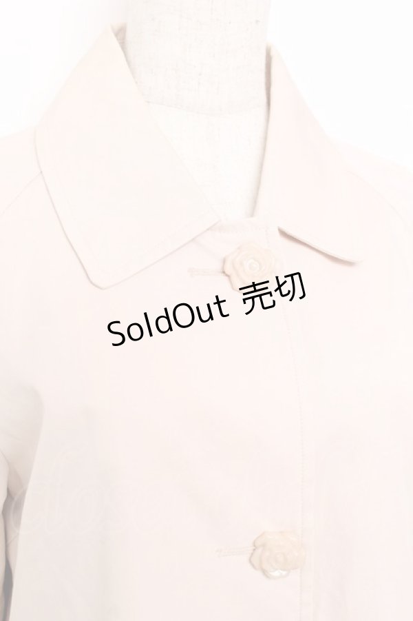 画像3: F＆A / ローズボタンスプリングコート  ベージュ Y-25-11-15-109-LO-JA-SZ-ZI (3)