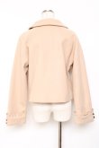 画像2: axes femme / 袖フリルピーコート  ベージュ Y-25-11-15-110-AX-CO-SZ-ZI (2)
