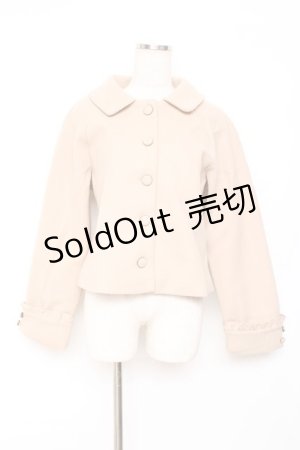 画像: axes femme / 袖フリルピーコート  ベージュ Y-25-11-15-111-AX-CO-SZ-ZY