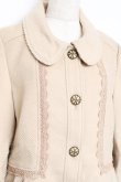 画像3: axes femme / レース配色丸襟コート  ベージュ Y-25-11-15-113-AX-CO-SZ-ZY (3)
