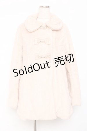 画像: Emily Temple cute / リボンプリントファーブルゾン  ベージュ Y-25-11-15-116-ET-CO-SZ-ZY