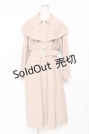 画像: an another angelus / ヨークケープトレンチコート  ベージュ Y-25-11-15-117-CA-CO-SZ-ZY