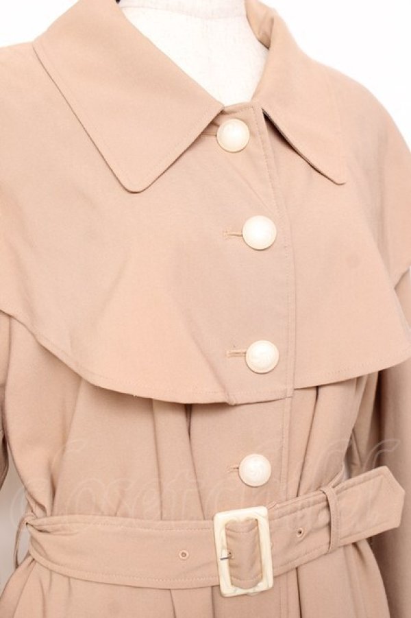 画像4: an another angelus / ヨークケープトレンチコート  ベージュ Y-25-11-15-117-CA-CO-SZ-ZY (4)