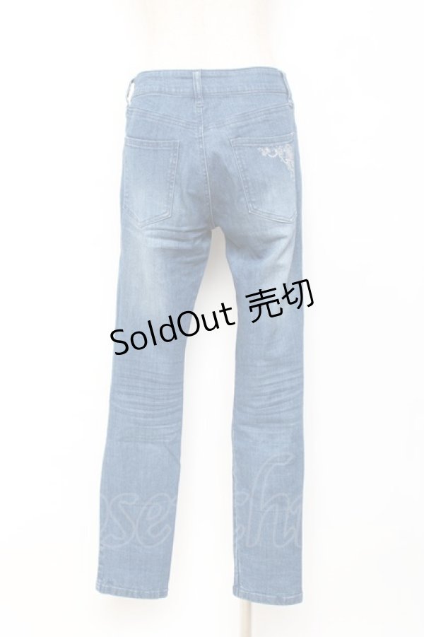 画像2: axes femme / ローズブーケ刺繍デニム  デニム Y-25-11-15-121-AX-PA-SZ-ZI (2)