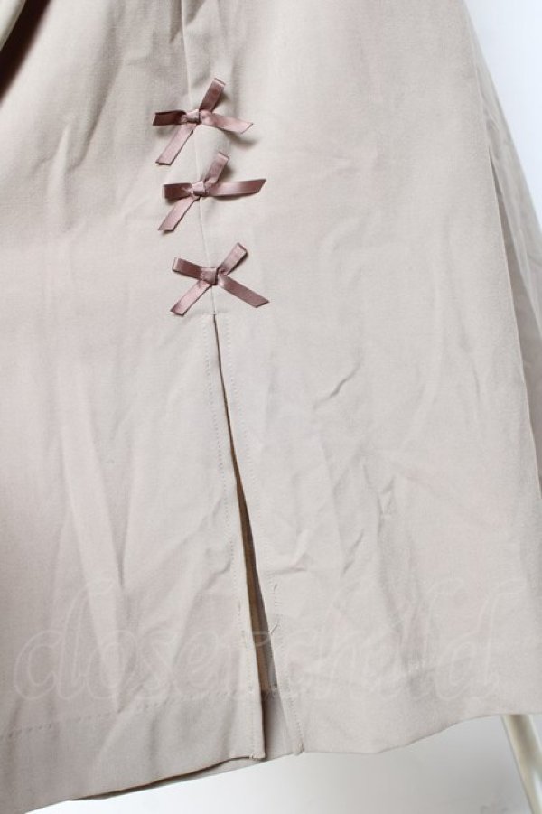 画像3: axes femme / プチリボンスリットワイドPT  グレージュ Y-25-11-15-122-AX-PA-SZ-ZY (3)