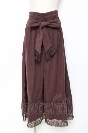 画像: axes femme / 2WAYガウチョパンツ  ブラウン Y-25-11-15-123-AX-PA-SZ-ZY