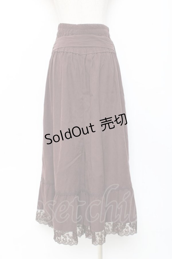 画像2: axes femme / 2WAYガウチョパンツ  ブラウン Y-25-11-15-123-AX-PA-SZ-ZI (2)