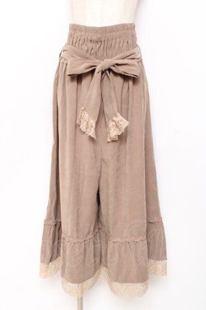 画像: axes femme / 2WAYガウチョパンツ  ベージュ Y-25-11-15-125-AX-PA-SZ-ZY