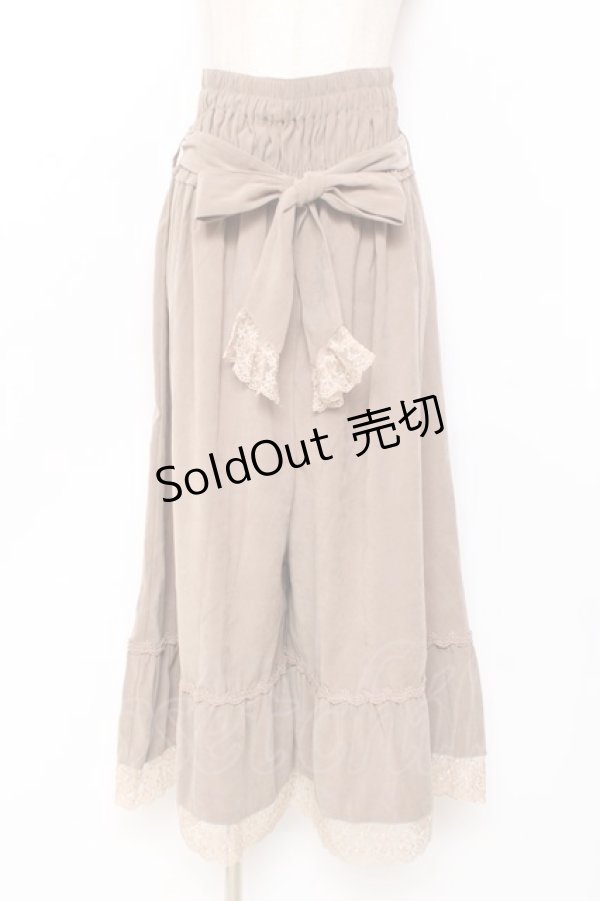 画像1: axes femme / 2WAYガウチョパンツ  ベージュ Y-25-11-15-125-AX-PA-SZ-ZY (1)