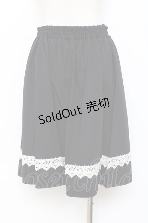 画像2: axes femme / パールデザインスカート  黒 Y-25-11-15-129-AX-SK-SZ-ZI (2)