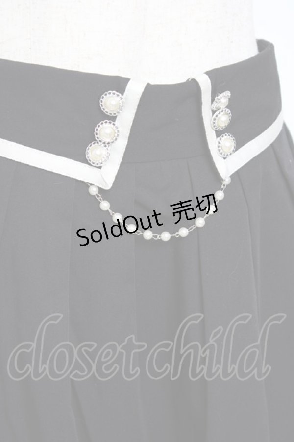 画像3: axes femme / パールデザインスカート  黒 Y-25-11-15-129-AX-SK-SZ-ZI (3)