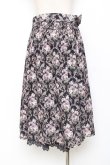 画像2: axes femme / ウォールオーナメント柄スカート  黒 Y-25-11-15-133-AX-SK-SZ-ZY (2)