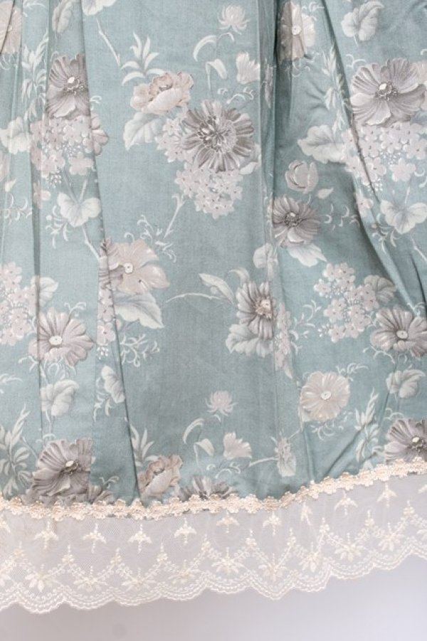 画像5: Victorian maiden / カントリーハイウエストスカート  ブルー Y-25-11-15-140-CL-SK-SZ-ZY (5)