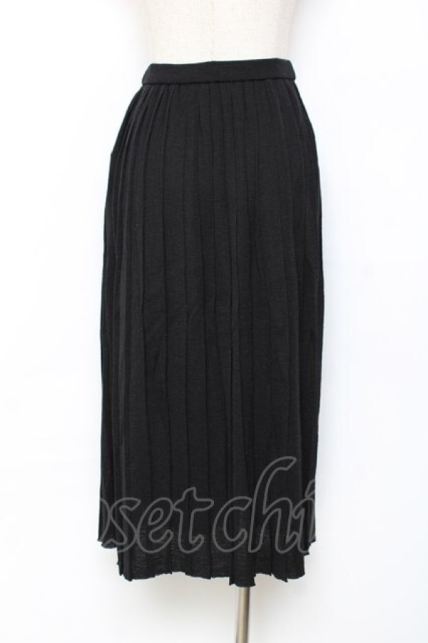 画像2: PINK HOUSE / ニットプリーツスカート F 黒 Y-25-11-15-142-LO-SK-SZ-ZY (2)