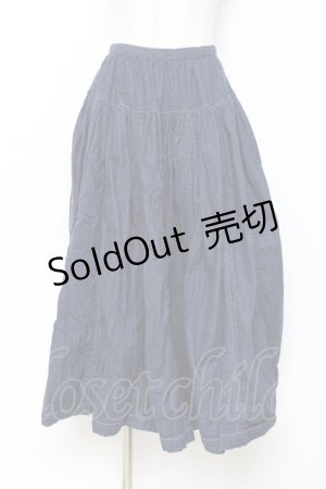 画像: PINK HOUSE / はしごデザインデニムスカート F ブルー Y-25-11-15-143-LO-SK-SZ-ZY