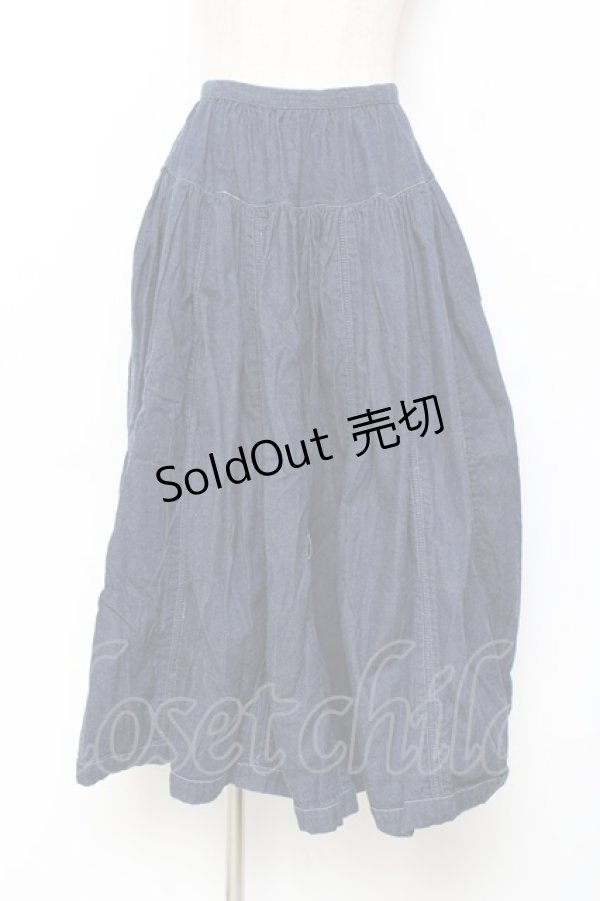 画像1: PINK HOUSE / はしごデザインデニムスカート F ブルー Y-25-11-15-143-LO-SK-SZ-ZY (1)