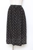 画像1: PINK HOUSE / ドット柄スカート F 黒 Y-25-11-15-144-LO-SK-SZ-ZY (1)