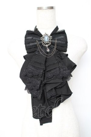 画像: Ozz oneste / Fairy tale Rose リボンジャボタイ  黒 Y-25-11-15-022-OO-ZA-SZ-ZY