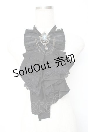 画像: Ozz oneste / Fairy tale Rose リボンジャボタイ  黒 Y-25-11-15-022-OO-ZA-SZ-ZY