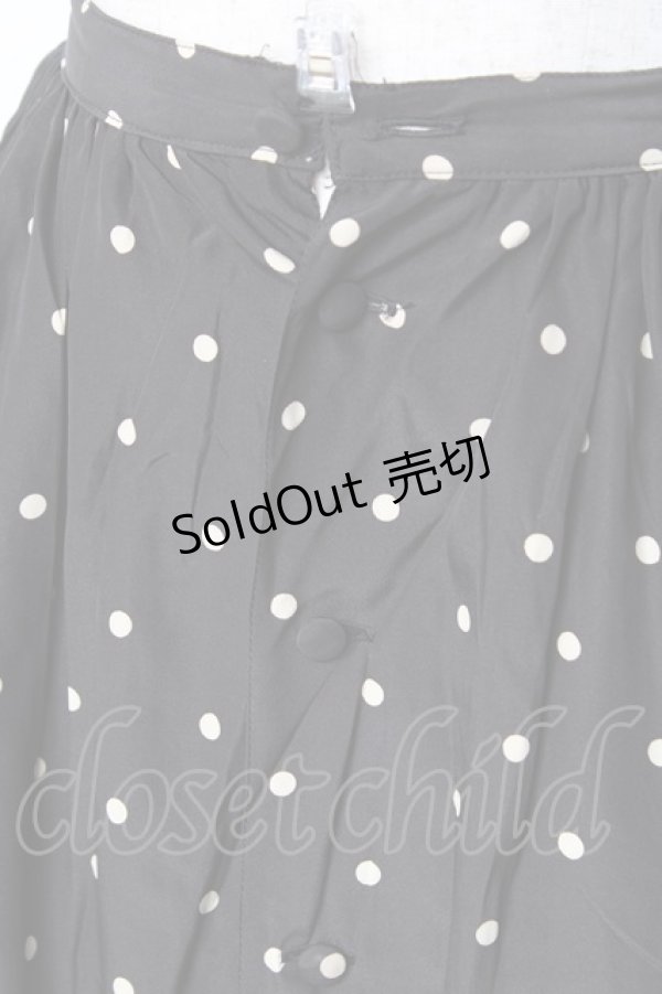 画像3: PINK HOUSE / ドット柄スカート F 黒 Y-25-11-15-144-LO-SK-SZ-ZY (3)