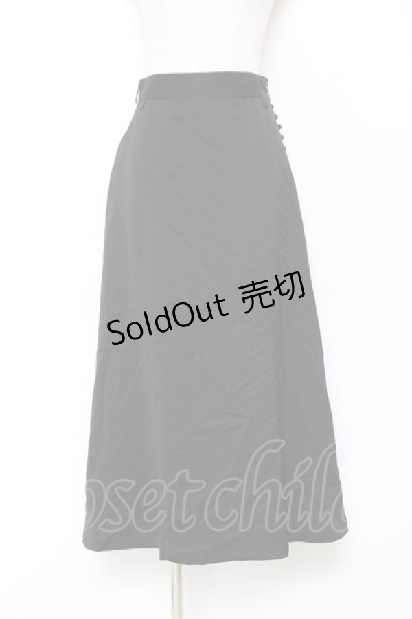 画像1: PINK HOUSE / サイドボタンスカート F 黒 Y-25-11-15-145-LO-SK-SZ-ZY (1)