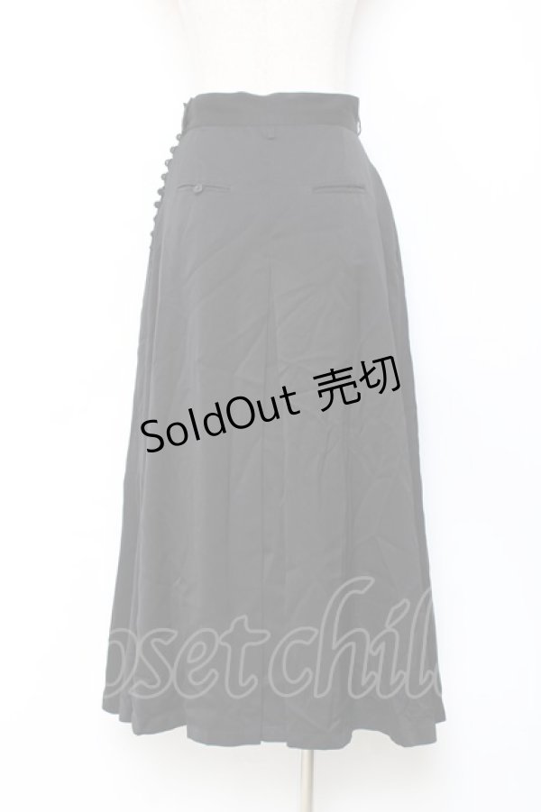 画像2: PINK HOUSE / サイドボタンスカート F 黒 Y-25-11-15-145-LO-SK-SZ-ZY (2)