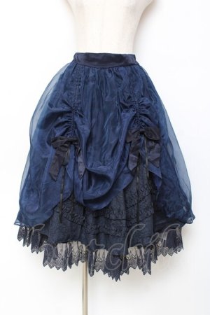 画像: Hoshibako Works / 真夜中の囁き スカート  ネイビー Y-25-11-15-148-LO-SK-SZ-ZY