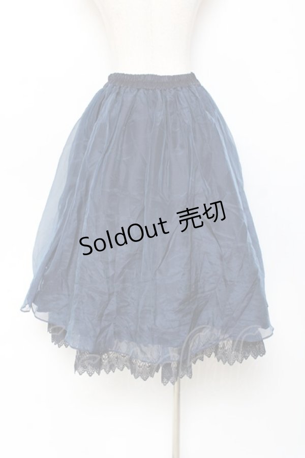 画像2: Hoshibako Works / 真夜中の囁き スカート  ネイビー Y-25-11-15-148-LO-SK-SZ-ZY (2)