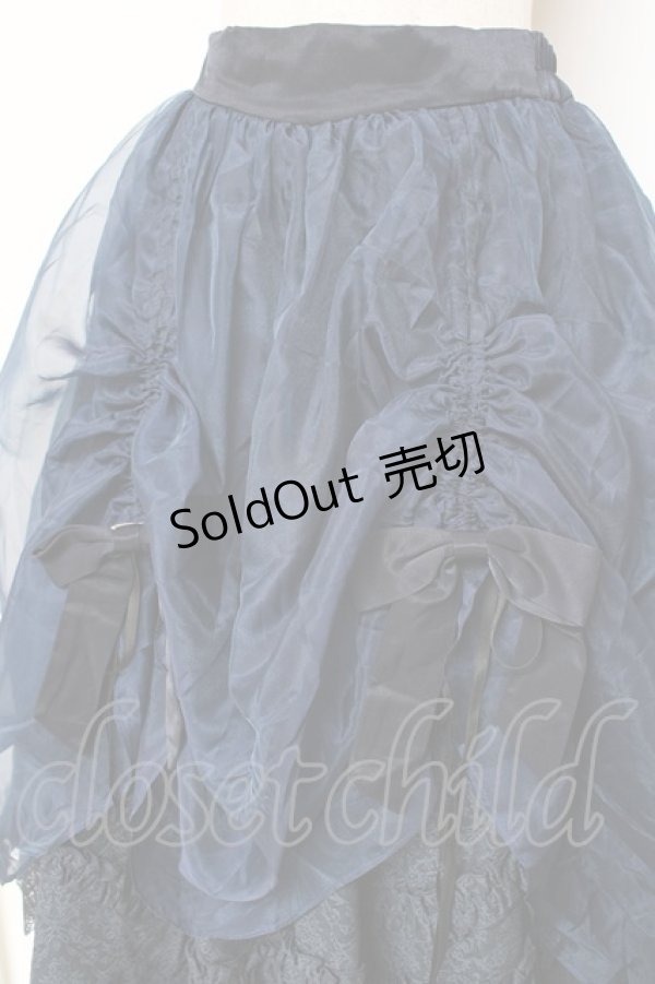 画像3: Hoshibako Works / 真夜中の囁き スカート  ネイビー Y-25-11-15-148-LO-SK-SZ-ZY (3)